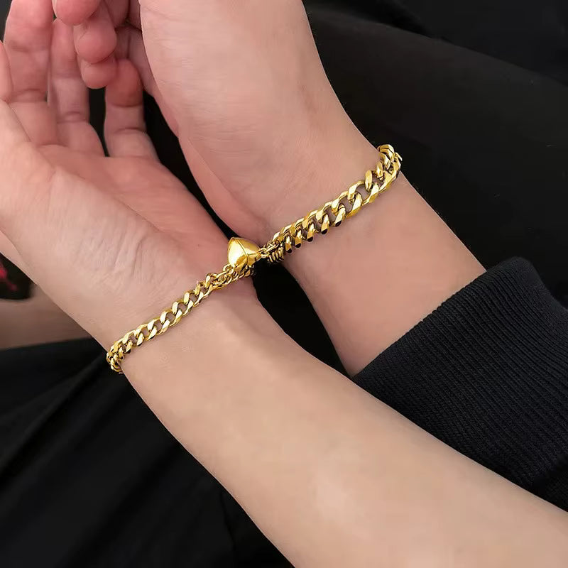 Bracelet cœur magnétique (2 pcs)