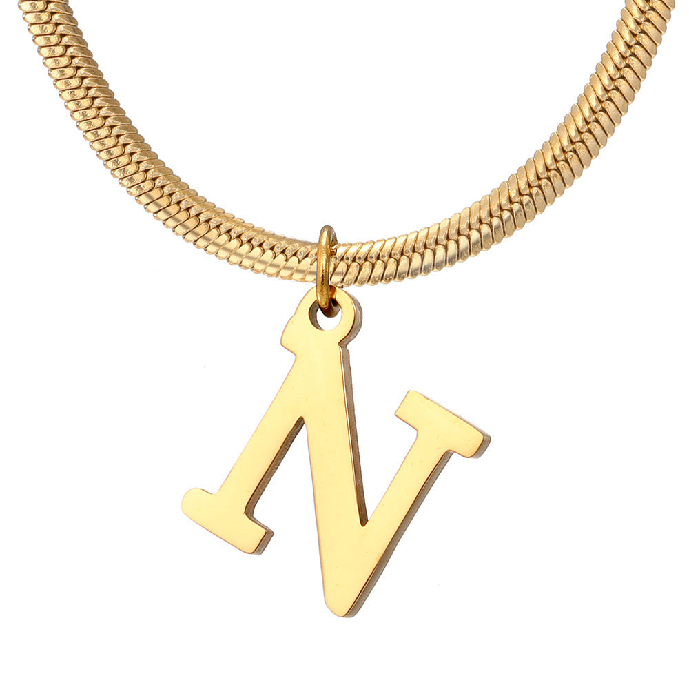 Collier initial épuré