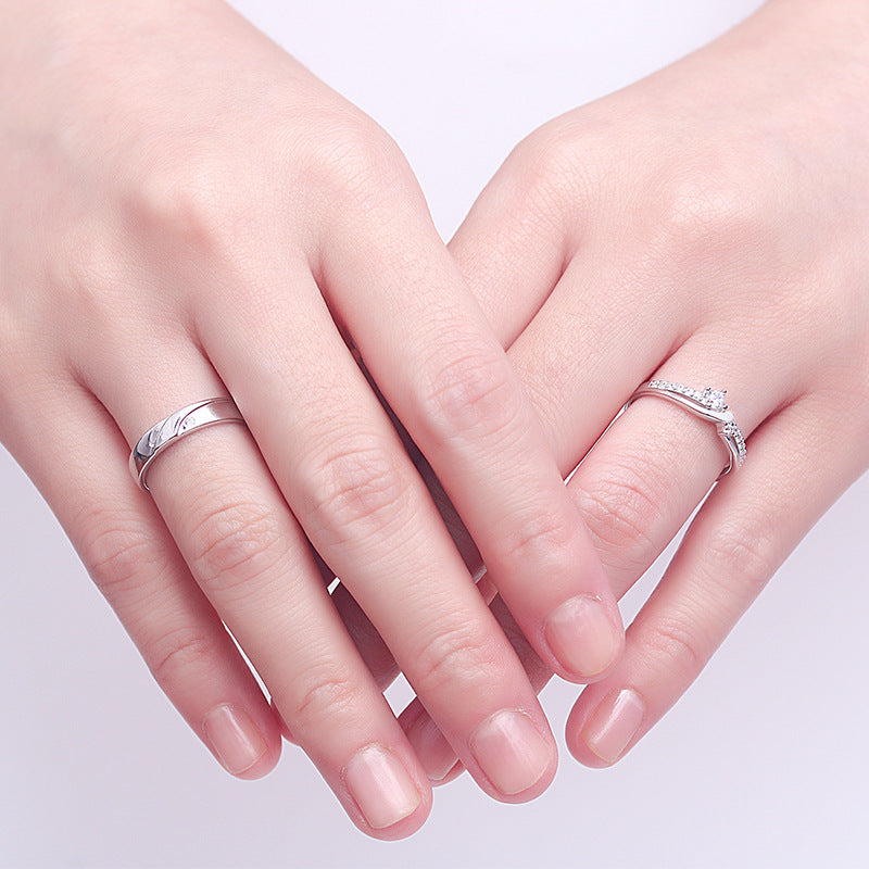 Bagues couple ARGENT ajustable