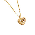 Collier coeur diamant