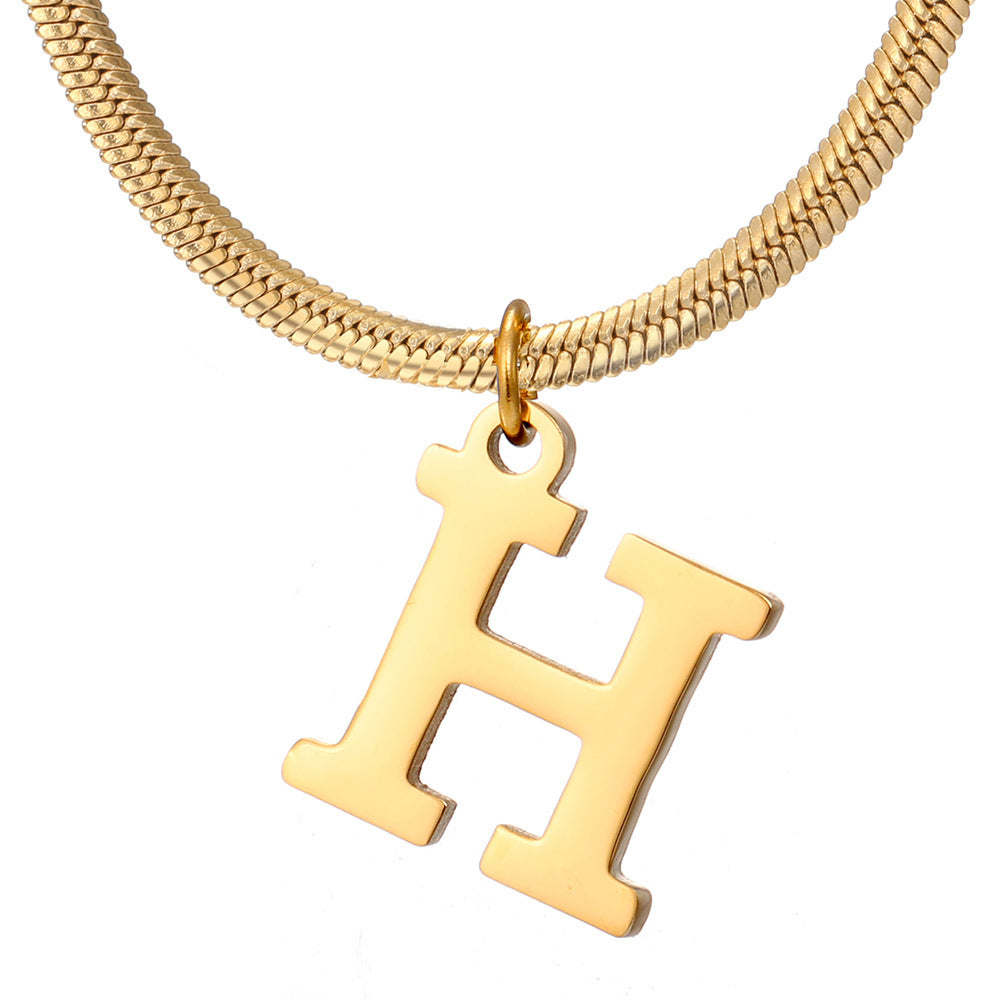 Collier initial épuré