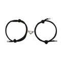 Bracelet corde cœur magnétique (2 pcs)